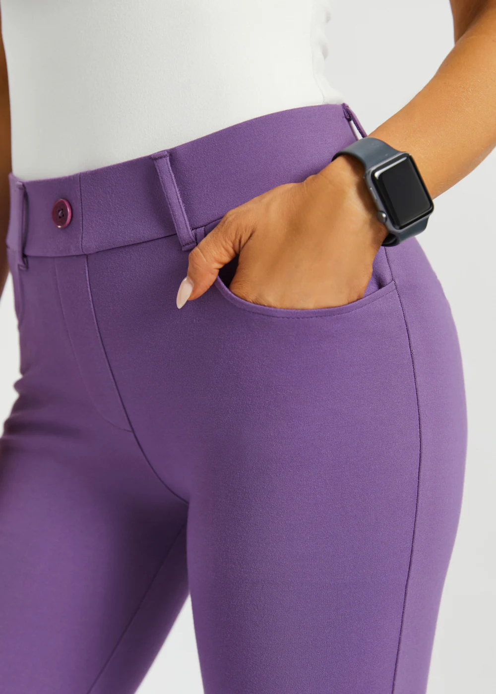 7-Pocket DPYP™ Dress Pant Yoga Pant | Bootcut (Grape) - Image 4