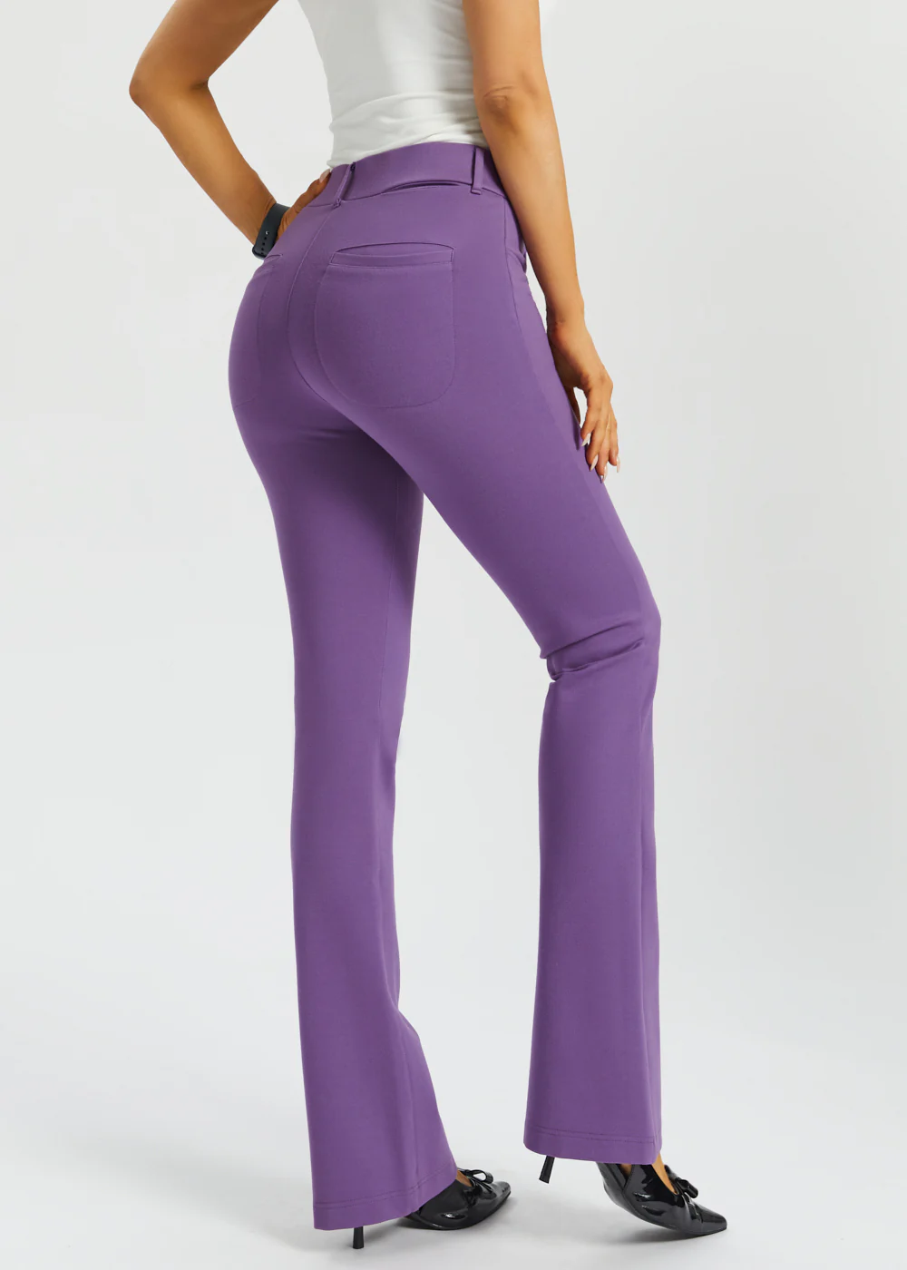 7-Pocket DPYP™ Dress Pant Yoga Pant | Bootcut (Grape) - Image 5