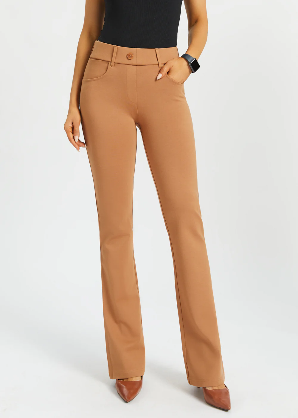 7-Pocket DPYP™ Dress Pant Yoga Pant | Bootcut (Sandalwood) - Image 3