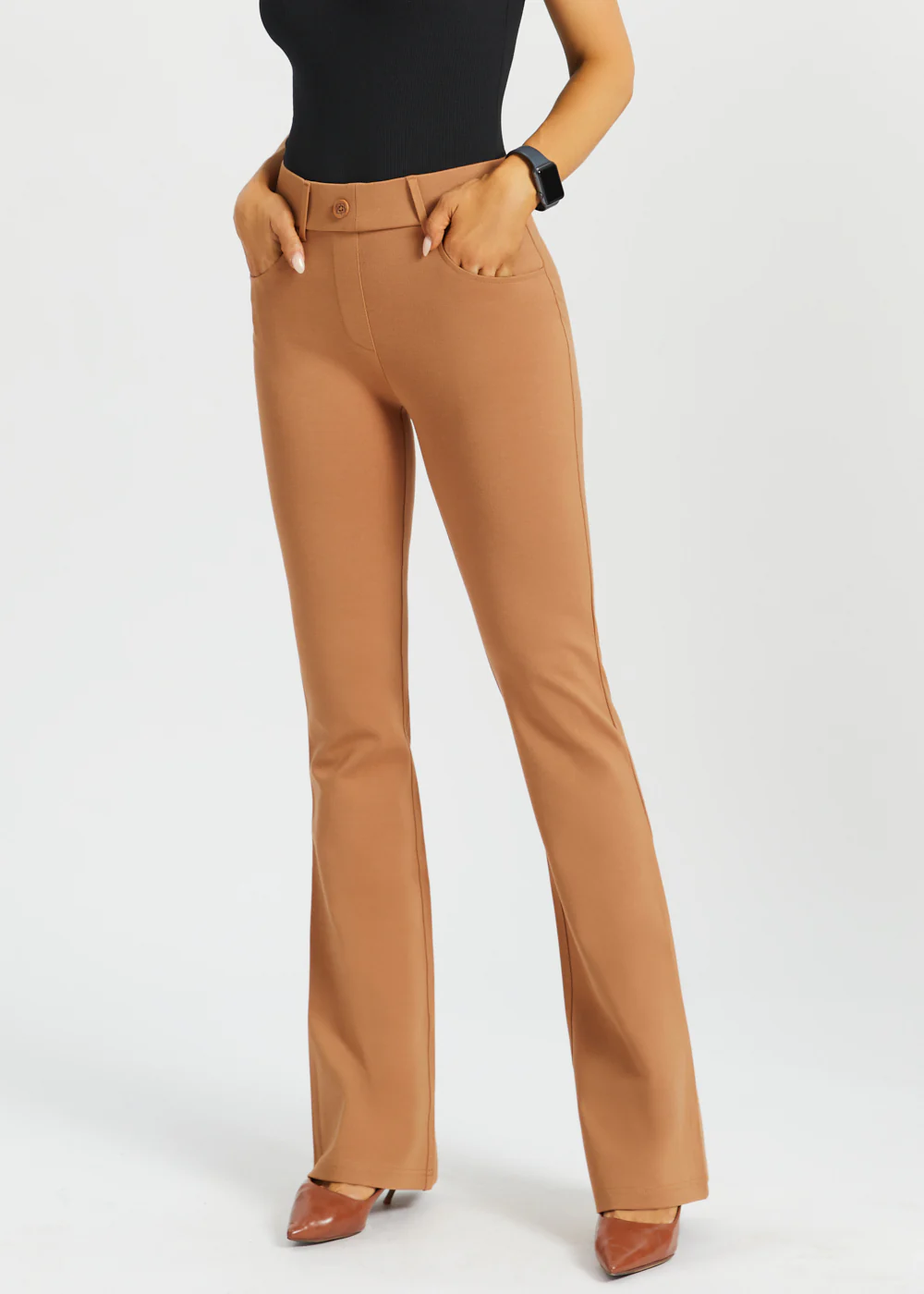 7-Pocket DPYP™ Dress Pant Yoga Pant | Bootcut (Sandalwood) - Image 4