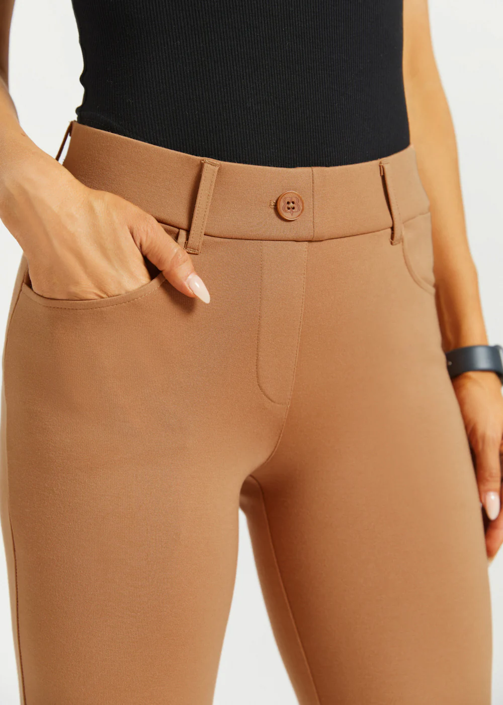 7-Pocket DPYP™ Dress Pant Yoga Pant | Straight (Sandalwood) - Image 3