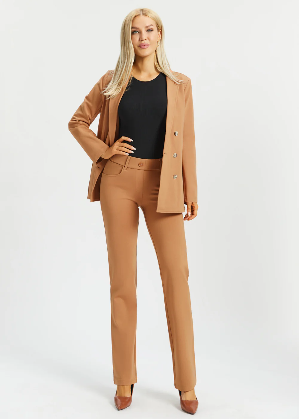 7-Pocket DPYP™ Dress Pant Yoga Pant | Straight (Sandalwood) - Image 9