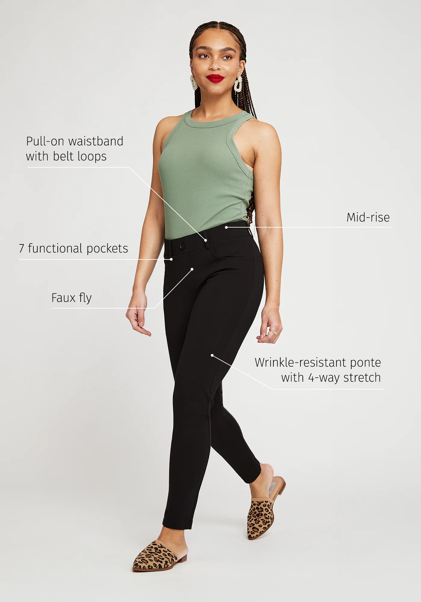 7-Pocket DPYP™ Dress Pant Yoga Pant | Skinny (Black) - Image 8