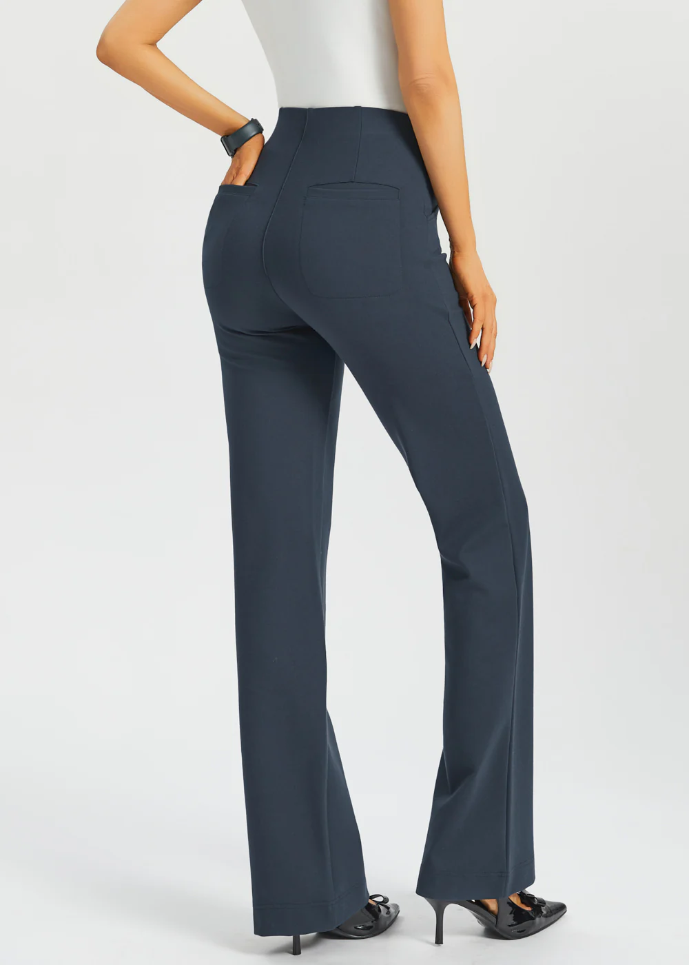 Atlantic DPYP™ Dress Pant Yoga Pants | Wide (Navy) - Image 6