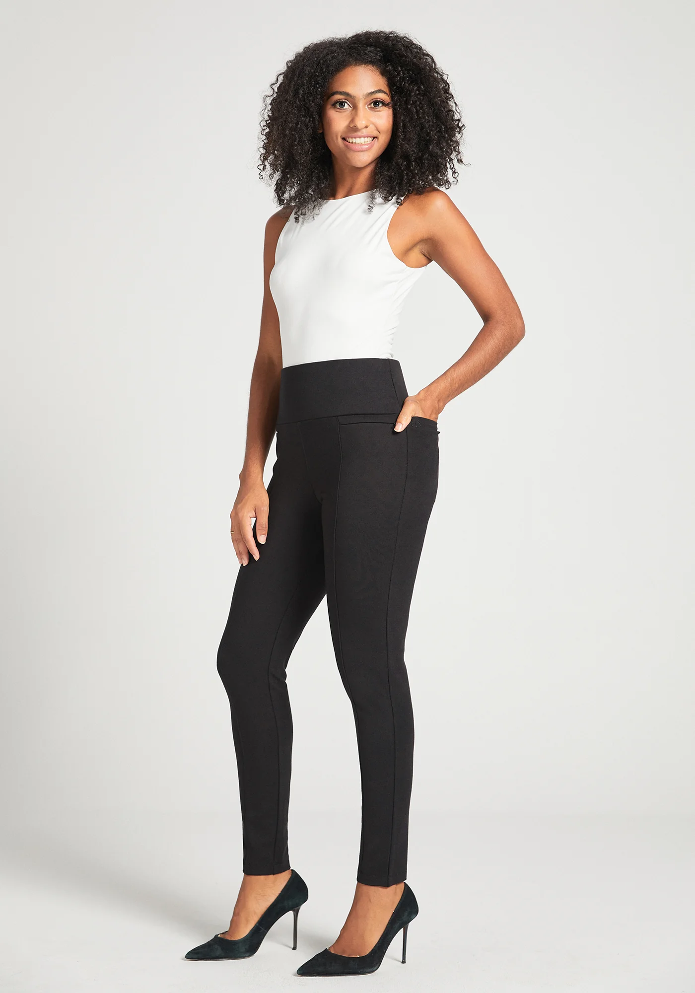 Power Down DPYP™ Dress Pant Yoga Pant | Skinny (Black) - Image 11